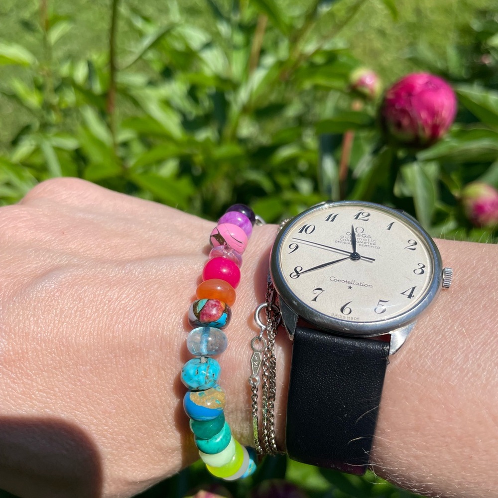90s neon gemstone candy bracelet